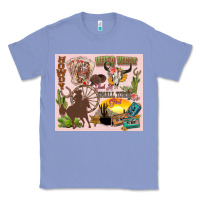 Colony Blue wild west western Classic Tee - Zillion Design Studio