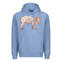 Colony Blue american yorkshire pig  baby Premium Hoodie - LillyAllenDesigns
