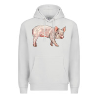 Dove Grey american yorkshire pig  baby Premium Hoodie - LillyAllenDesigns