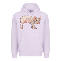 Lilac american yorkshire pig  baby Premium Hoodie - LillyAllenDesigns