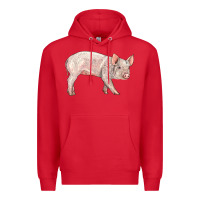 Red american yorkshire pig  baby Premium Hoodie - LillyAllenDesigns
