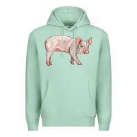 Seafoam american yorkshire pig  baby Premium Hoodie - LillyAllenDesigns
