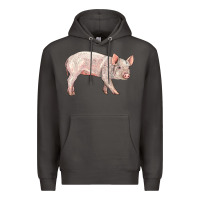 Smoke american yorkshire pig  baby Premium Hoodie - LillyAllenDesigns