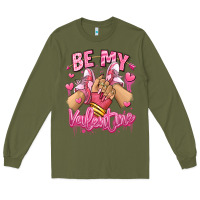 Army Green be my valentine light skinned girl sneakers Long Sleeve Tee - RanaPortraitStore