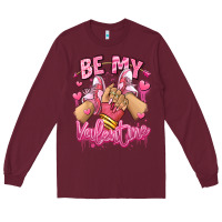 Burgundy be my valentine light skinned girl sneakers Long Sleeve Tee - RanaPortraitStore