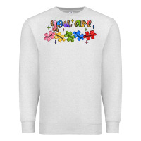 Oatmeal Heather you are loved autism Premium Sweatshirt - JahusDesignShop