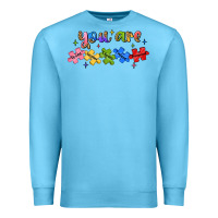 Ocean Blue you are loved autism Premium Sweatshirt - JahusDesignShop