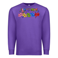 Purple you are loved autism Premium Sweatshirt - JahusDesignShop