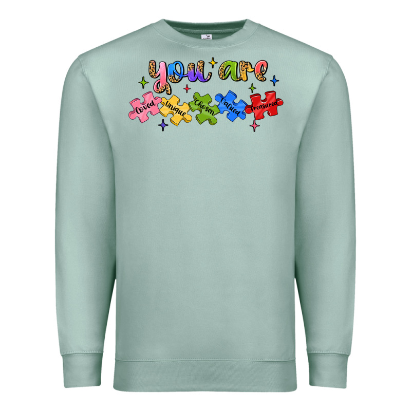 You Are Loved Autism Premium Sweatshirt by JahusDesignShop | Teevron