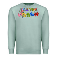 Seafoam you are loved autism Premium Sweatshirt - JahusDesignShop