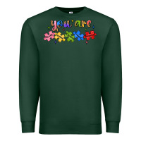 Sports Green you are loved autism Premium Sweatshirt - JahusDesignShop