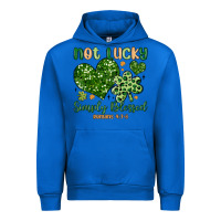 Cobalt not lucky simply blessed Urban Hoodie - MaliasSmallBusiness