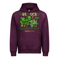 Mauve Wine not lucky simply blessed Urban Hoodie - MaliasSmallBusiness