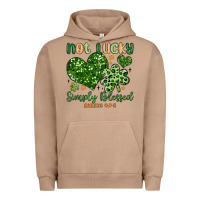 Pigment Burro not lucky simply blessed Urban Hoodie - MaliasSmallBusiness