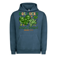 Pigment Midnight Navy not lucky simply blessed Urban Hoodie - MaliasSmallBusiness