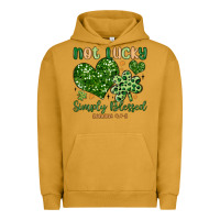 Pigment Peanut Butter not lucky simply blessed Urban Hoodie - MaliasSmallBusiness