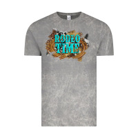 Cloud Rock rodeo time  with leopard and cowhide Vintage Tee - Artiststas
