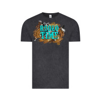 Vintage Black rodeo time  with leopard and cowhide Vintage Tee - Artiststas