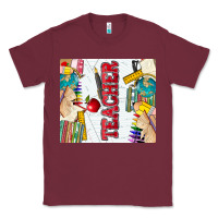 Burgundy teacher Classic Tee - Zillion Design Studio