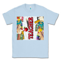 Dusty Blue teacher Classic Tee - Zillion Design Studio