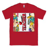 Red teacher Classic Tee - Zillion Design Studio