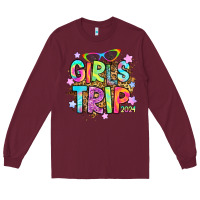 Burgundy girls trip 2024 Long Sleeve Tee - RanaPortraitStore