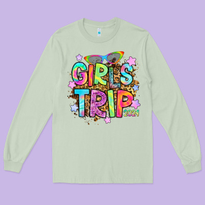 Girls Trip 2024 Long Sleeve Tee Designed By Ranaportraitstore