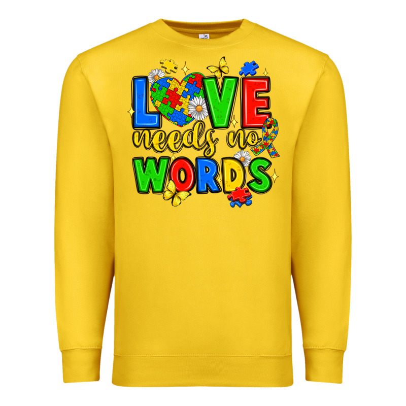 Love Needs No Words Premium Sweatshirt by JahusDesignShop | Teevron