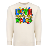 Sandshell love needs no words Premium Sweatshirt - JahusDesignShop