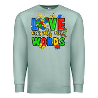Seafoam love needs no words Premium Sweatshirt - JahusDesignShop