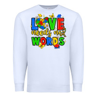 White love needs no words Premium Sweatshirt - JahusDesignShop