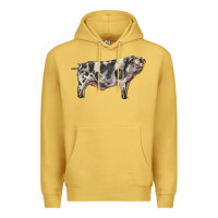 Antique Gold Spotted Pig Premium Hoodie - LillyAllenDesigns