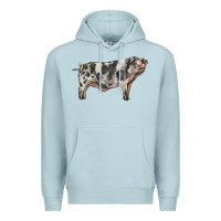 Blue Mist Spotted Pig Premium Hoodie - LillyAllenDesigns