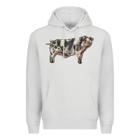 Dove Grey Spotted Pig Premium Hoodie - LillyAllenDesigns