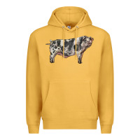 Mustard Spotted Pig Premium Hoodie - LillyAllenDesigns