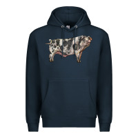 Navy Spotted Pig Premium Hoodie - LillyAllenDesigns