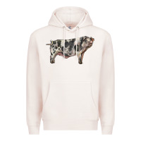 Pale Pink Spotted Pig Premium Hoodie - LillyAllenDesigns