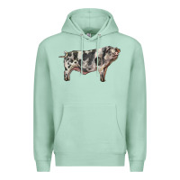 Seafoam Spotted Pig Premium Hoodie - LillyAllenDesigns
