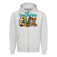 Dove Grey southern girl Zipper Hoodie - Zillion Design Studio