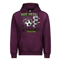 Mauve Wine hot mess always stressed soccer mama stanley cup Urban Hoodie - MaliasSmallBusiness