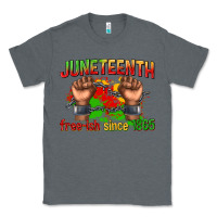 Charcoal Heather juneteenth free ish since 1865 Classic Tee - texasbilliewilder