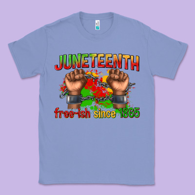 Classic Tee juneteenth free ish since 1865