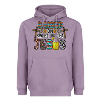 Lavender raised on sweet and tea jesus Heavyweight Hoodie - CowhideDigitalArt
