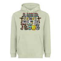Matcha raised on sweet and tea jesus Heavyweight Hoodie - CowhideDigitalArt