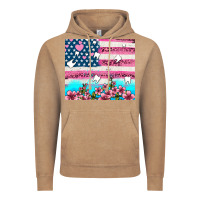 Vintage Coffee american flag and teeth with flowers Vintage Hoodie - AdoDesignShop