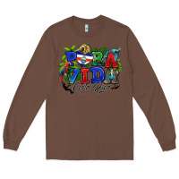 Chestnut pura vida costa rica rana Long Sleeve Tee - RanaPortraitStore