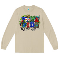 Mushroom pura vida costa rica rana Long Sleeve Tee - RanaPortraitStore