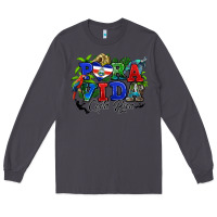 Smoke pura vida costa rica rana Long Sleeve Tee - RanaPortraitStore