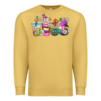 Antique Gold hippie coffee cups Premium Sweatshirt - AdoDesignShop