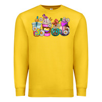 Lemon hippie coffee cups Premium Sweatshirt - AdoDesignShop